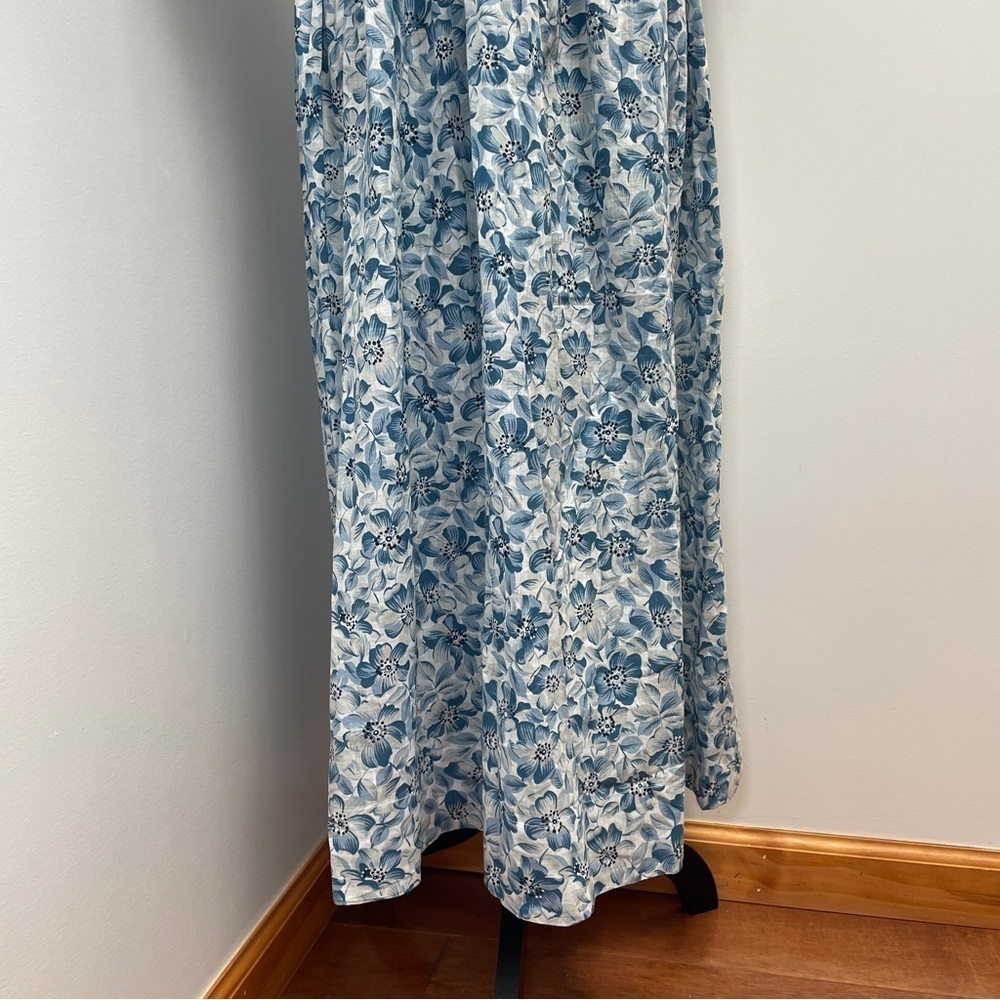 NEW! The Great.- The Gallery Dress Light Sky Pressed Floral Size S Blue - Picture 4 of 16